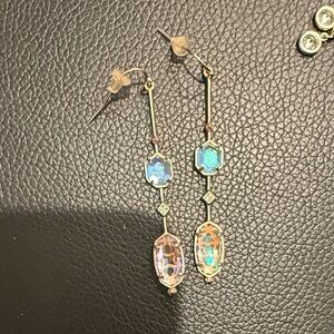 Kendra Scott  rose Gold and clear iridescent stones